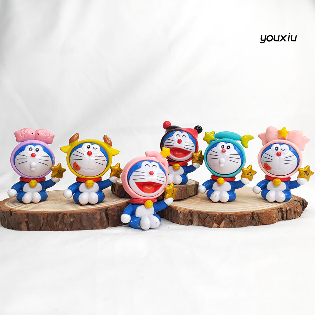 Set 12 Mô Hình Đồ Chơi Nhân Vật Hoạt Hình Doraemon