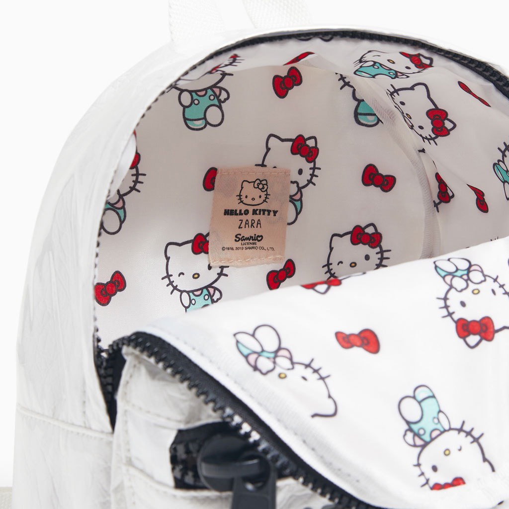 BALO MICKEY TRẮNG HELLO KITTY ZR CHO BÉ ĐI HỌC - ĐI MẪU  GIÁO BL55 EMMIT ( kèm ảnh thật)