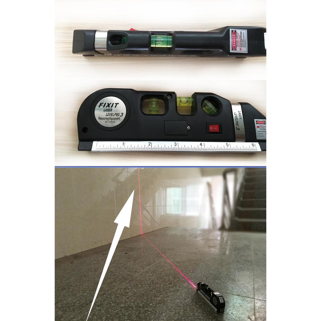 [HÀNG NHẬP KHẨU]Thước Nivo Laser Level Pro 3, 3 chế độ laze hàng nhập khẩu - sản phẩm hữu ích