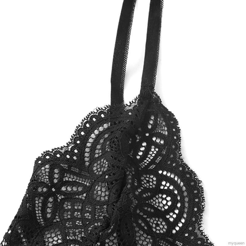 MYQUEEN Women's Bra Set Christmas Bow Lace Three Point Sexy Lingerie | BigBuy360 - bigbuy360.vn