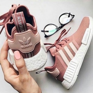 [ Full box + tặng móc khoá ] Giày Adidas nmd hồng đất