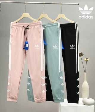 Adidas Women's Classic Three-Bar Sports Pants, Simple Fashion, Footwear, Spacious Nine-Point Pants