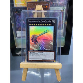 [ Dưa Hấu Yugioh ] Lá bài thẻ bài Superdreadnought Rail Cannon Gustav Max - Super Rare - Tặng bọc bài nhựa bảo quản