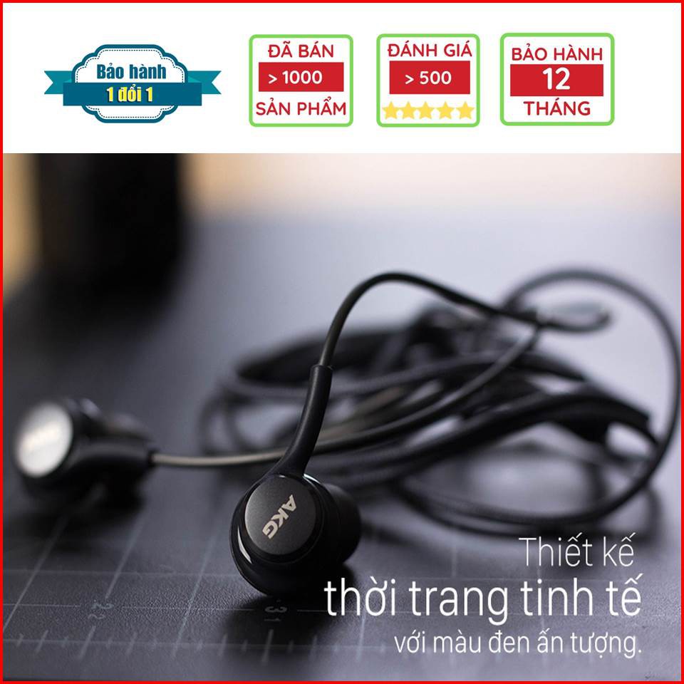 [BẢO HÀNH 1 ĐỔI 1] Tai nghe Samsung AKG S8 / S8+  🔥 có míc đàm thoại tốt, âm thanh sống động tặng kèm 4 nút tai thay thế