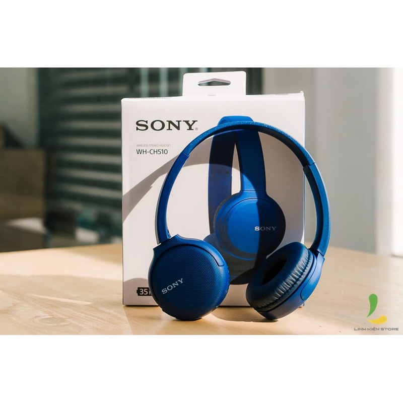 Tai Nghe Choàng Đầu BLUETOOTH Sony WH-CH510 | Pin: 35h ,Sạc nhanh - Cổng USB Type-C - Bluetooth 5.0 - Microphone