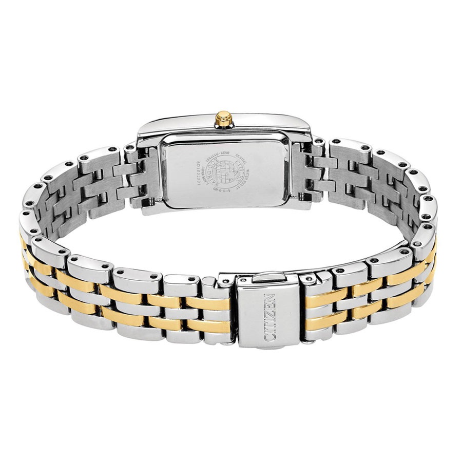 Đồng Hồ Nữ Citizen Đính Đá Swarovski Dây Thép Không Gỉ EX1474-85D - Mặt Xà Cừ