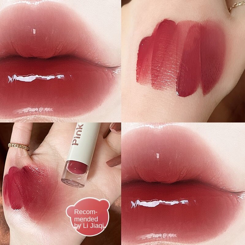 Son Kem Màu Hồng Hình Gấu Dễ Thương Lâu Trôi Màu Sắc