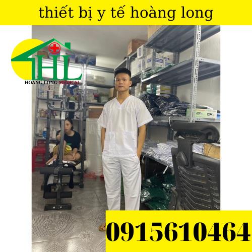 Bộ Scrups bác sĩ, bộ kĩ thuật viên phòng mổ, quần áo blouse nam/nữ màu màu trắng
