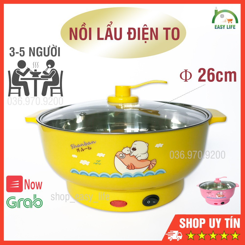 Nồi lẩu , nấu mì đa năng SHANBAN hàn quốc Size 26cm [ƯU ĐÃI]