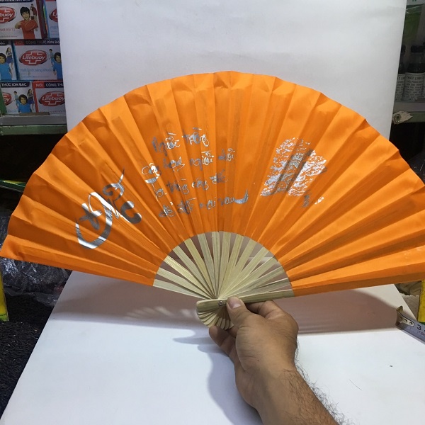 Quạt Vải Thư Pháp