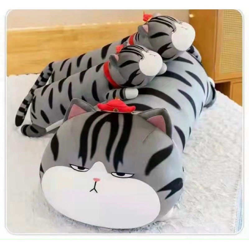 Gấu bông gối ôm mèo Hoàng thượng, mèo hoàng thương nhồi bông