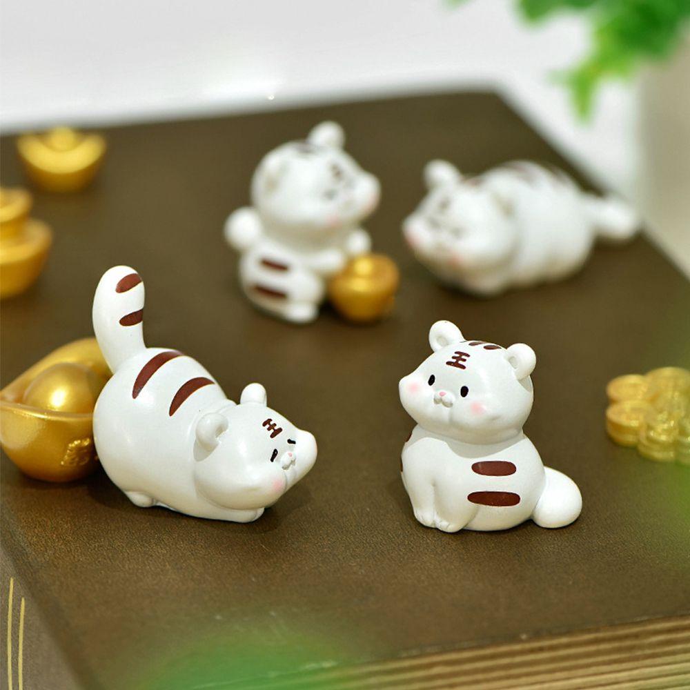 Yan1 Tượng Hổ Thần Tài Để Bàn Trang Trí Năm Mới DIY