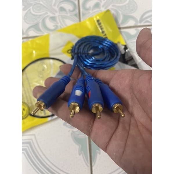 Dây cáp AV bông sen Video/Audio 2 đầu RCA dài 1.5m, 1.8m, 3m, 5m, 10m, kết nối ổn định, tín hiệu âm thanh, hình ảnh sắc