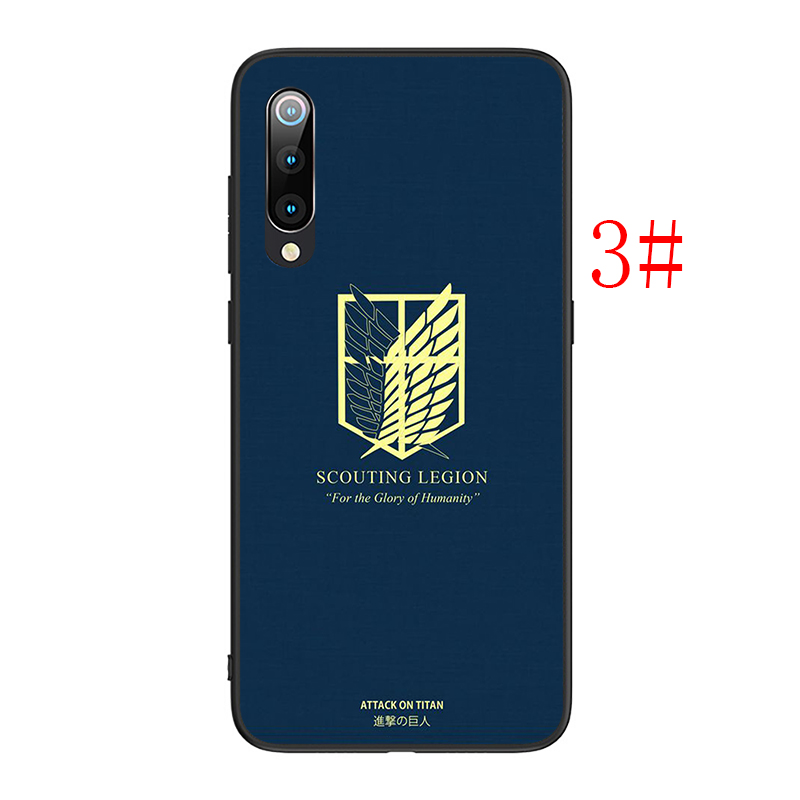 Ốp Lưng Silicone Mềm In Hình Attack On Titan Cho Xiaomi Mi A1 A2 A3 Lite 5x 6x F1 Poco X3 Nfc F2 Pro M3