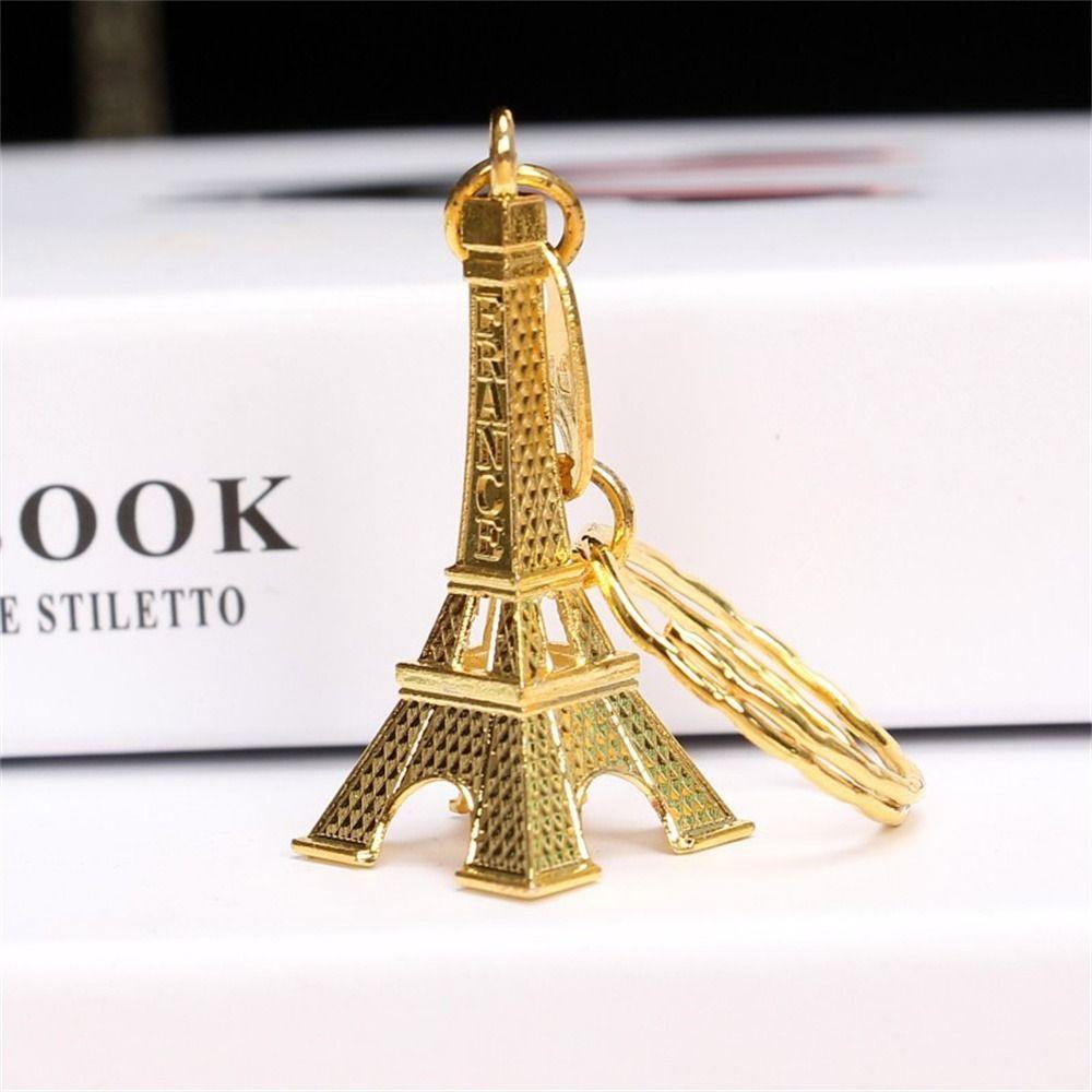 Móc Khóa Kim Loại Hình Tháp Eiffel Thời Trang