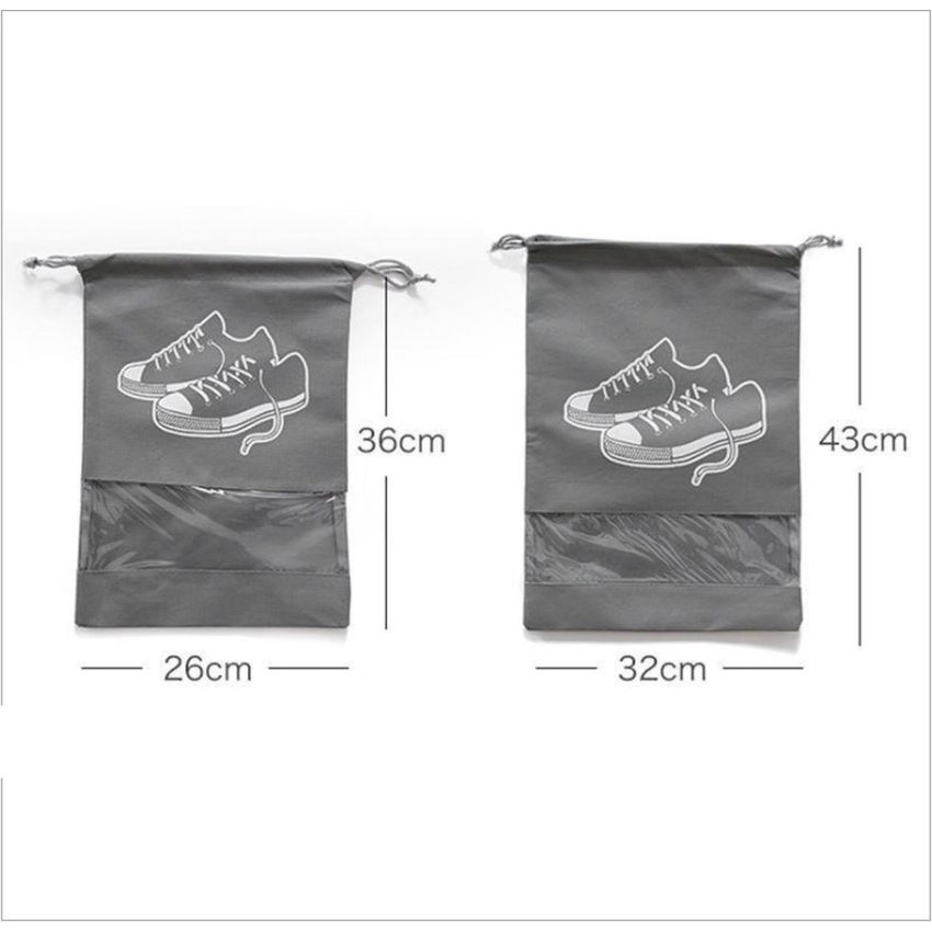 Túi Vải Dây Rút Đựng Giày Dép Vải Không Dệt Kháng Nước Chống Bụi Ẩm Mốc Túi Zip Cá Nhân Gon Gàng Angola_Shop