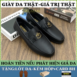 Giày lười nam da thật cao cấp phong cách trẻ trung đế cao su êm chân TK0119