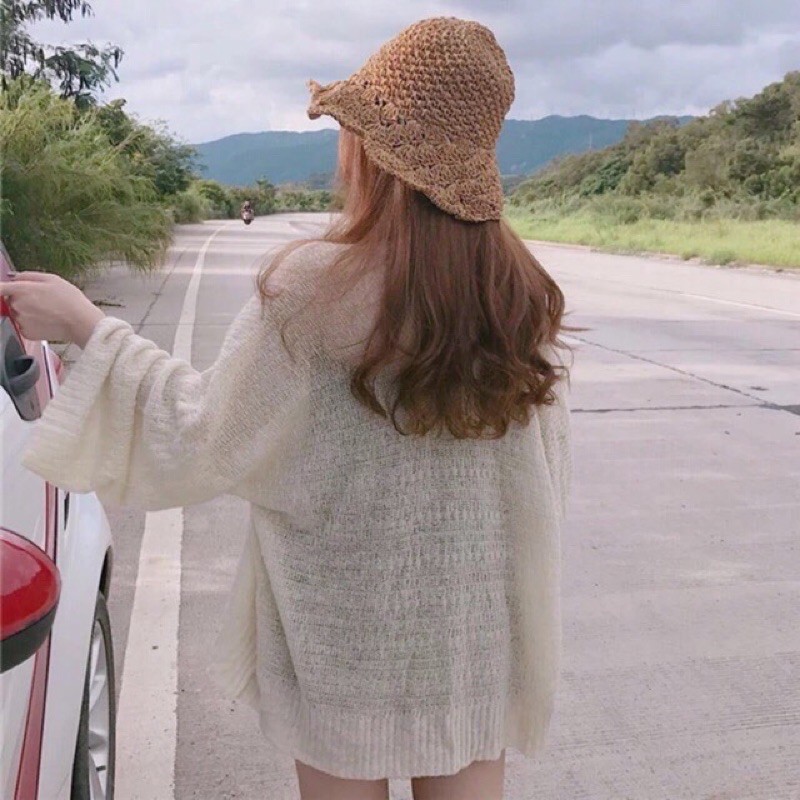 Áo Khoác Cadigan Len Mỏng Phong Cách Hàn Quốc | BigBuy360 - bigbuy360.vn