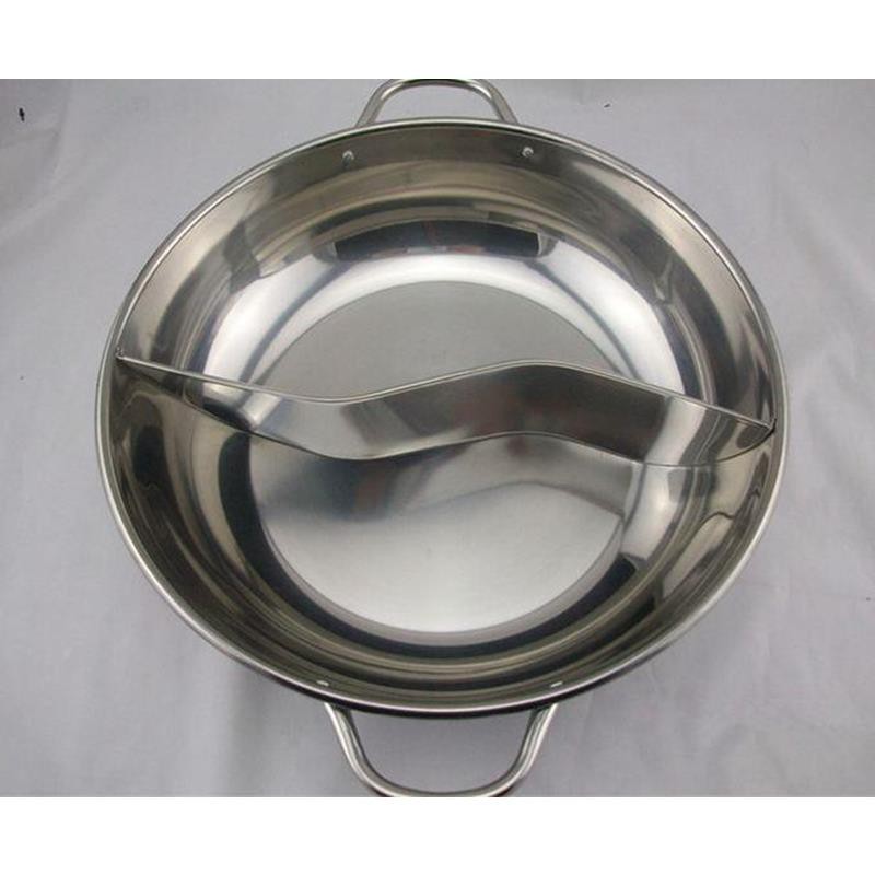 Nồi Lẩu 2 Ngăn Inox Size 32cm