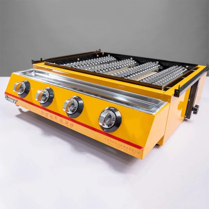 Bếp nướng ga 4 họng dài - Bếp nướng bbq bằng gas 4 đầu đốt ET-K255