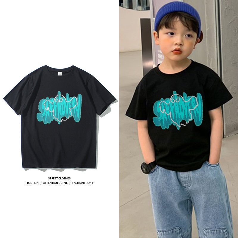 Áo Thun Cotton Tay Ngắn Họa Tiết Hoạt Hình Thời Trang Mới Dành Cho Bé Trai