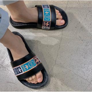 Dép adidas adilette boost màu đen phong cách thể thao mùa hè fx7478