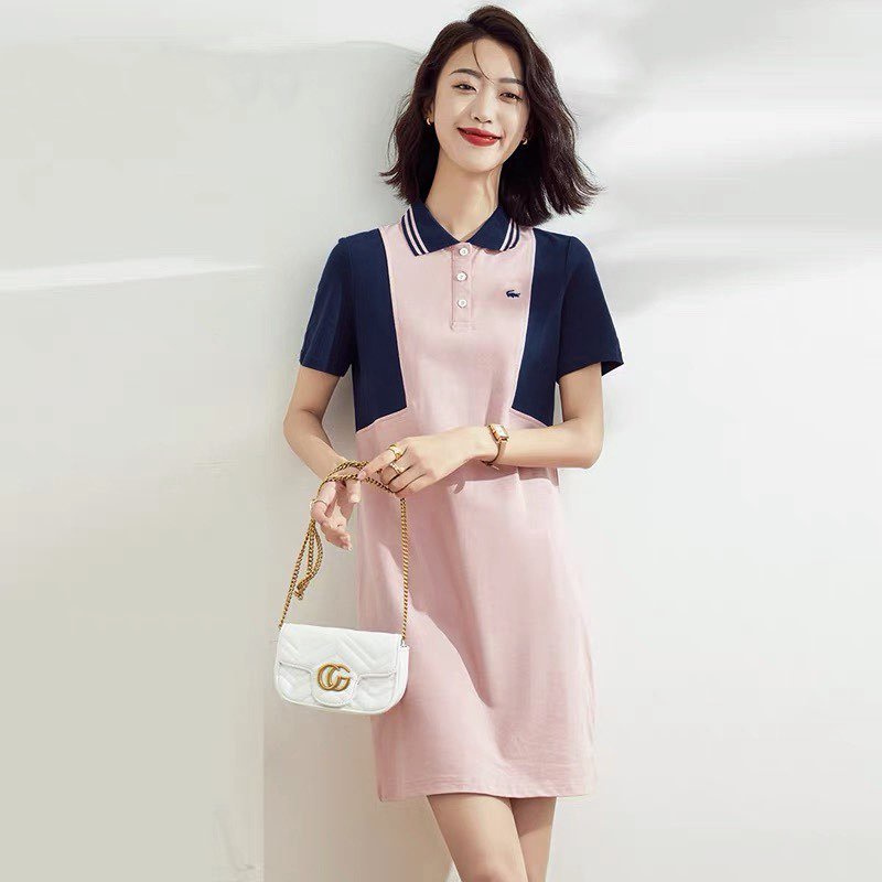 Đầm Suông Polo La.coste Hàng VNXK, Chuẩn Form, 100% Cotton Cá Sấu Mềm Mịn Thoáng Mát