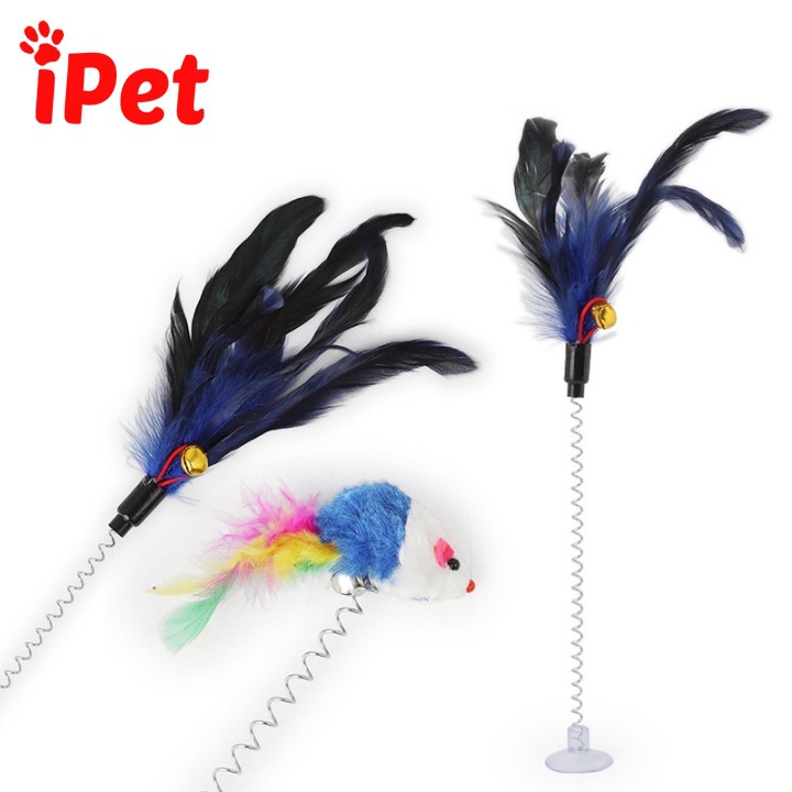 Chuột Đồ Chơi Lò Xo Có Mút Gắn Cho Chó Mèo - iPet Shop