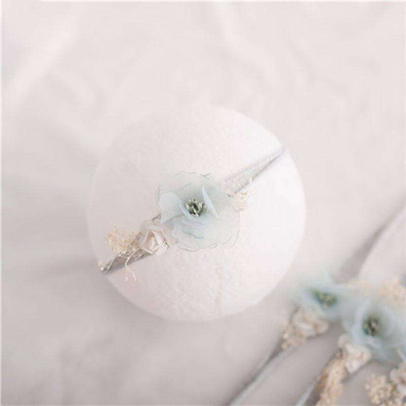 Băng Đô Hoa Xinh Xắn Dùng Làm Phụ Kiện Chụp Ảnh Cho Bé Gái Sơ Sinh