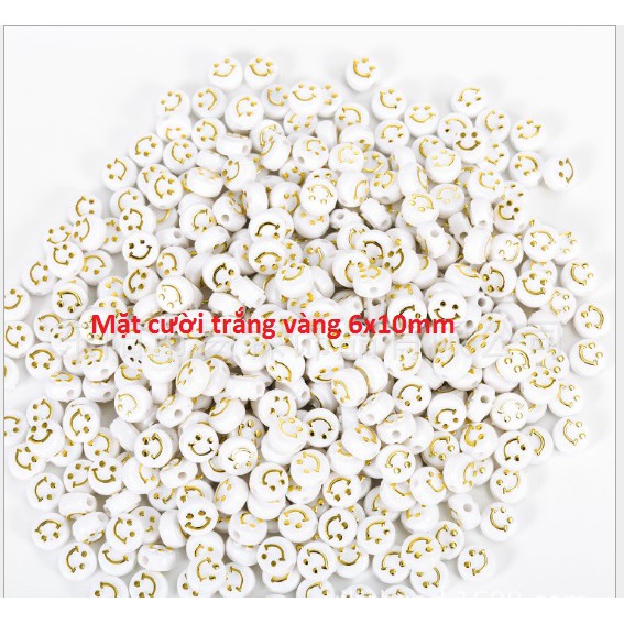 30-150 hạt mặt cười làm vòng các loại 5x10mm