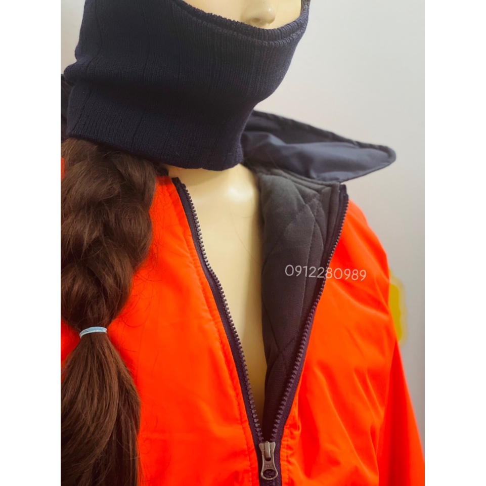 Áo bảo hộ dùng trong kho lạnh âm 35 độ có phản quang mặc siêu ấm_ Hình chụp thật