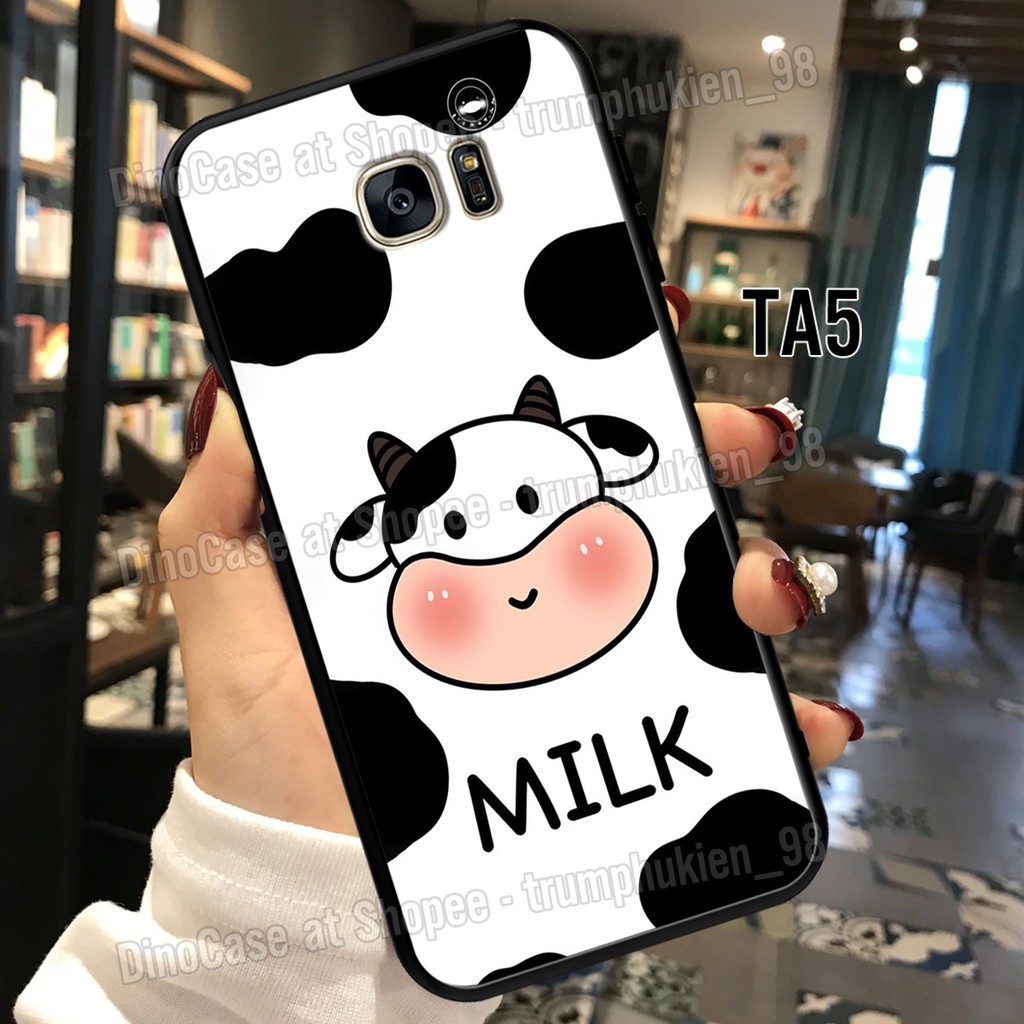[FreeShip50k] Ốp điện thoại Samsung NOTE 5/Note FE mặt lưng in hình bò sữa cực đáng yêu, chống va đập, chống bẩn