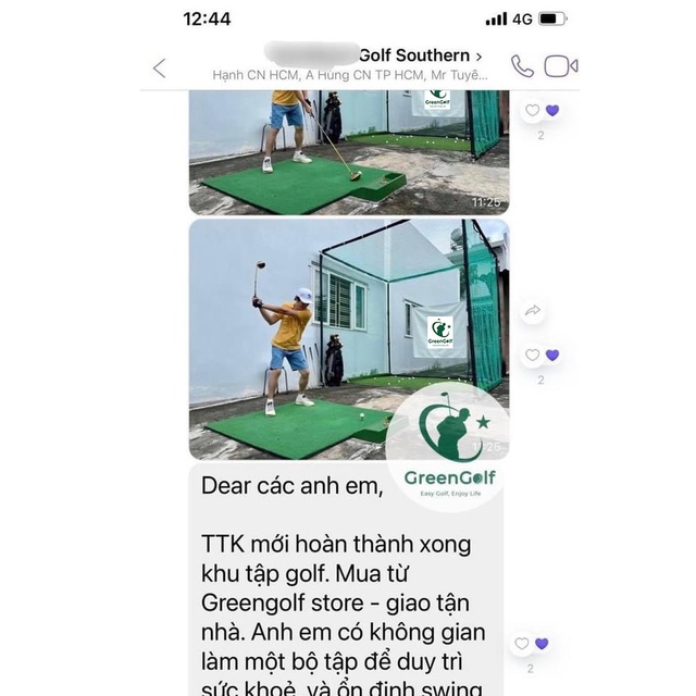 Khung Lưới Tập Swing Golf Kích Thước 2.5*2.5*2.5m, Tập Golf Tại Nhà An Toàn/ Tặng Hồng Tâm, 10 Bóng, Thảm Swing, 2 Tee