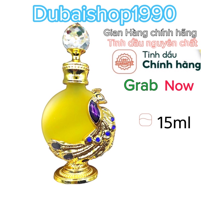 Tinh Dầu Nước Hoa DuBai Mẫu Công Nhỏ 15ml Chính Hãng