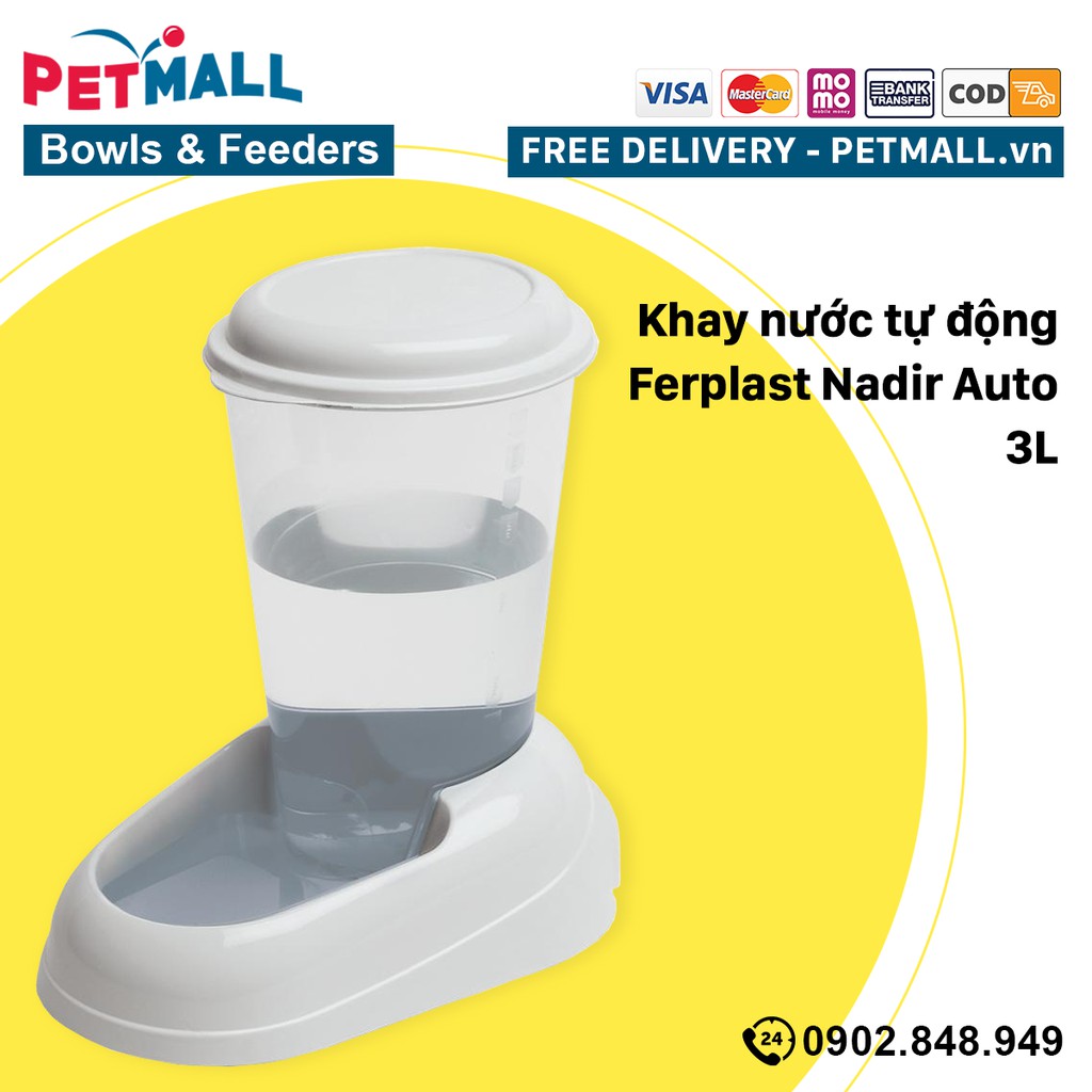 Khay nước tự động Ferplast Nadir Auto 3L Petmall