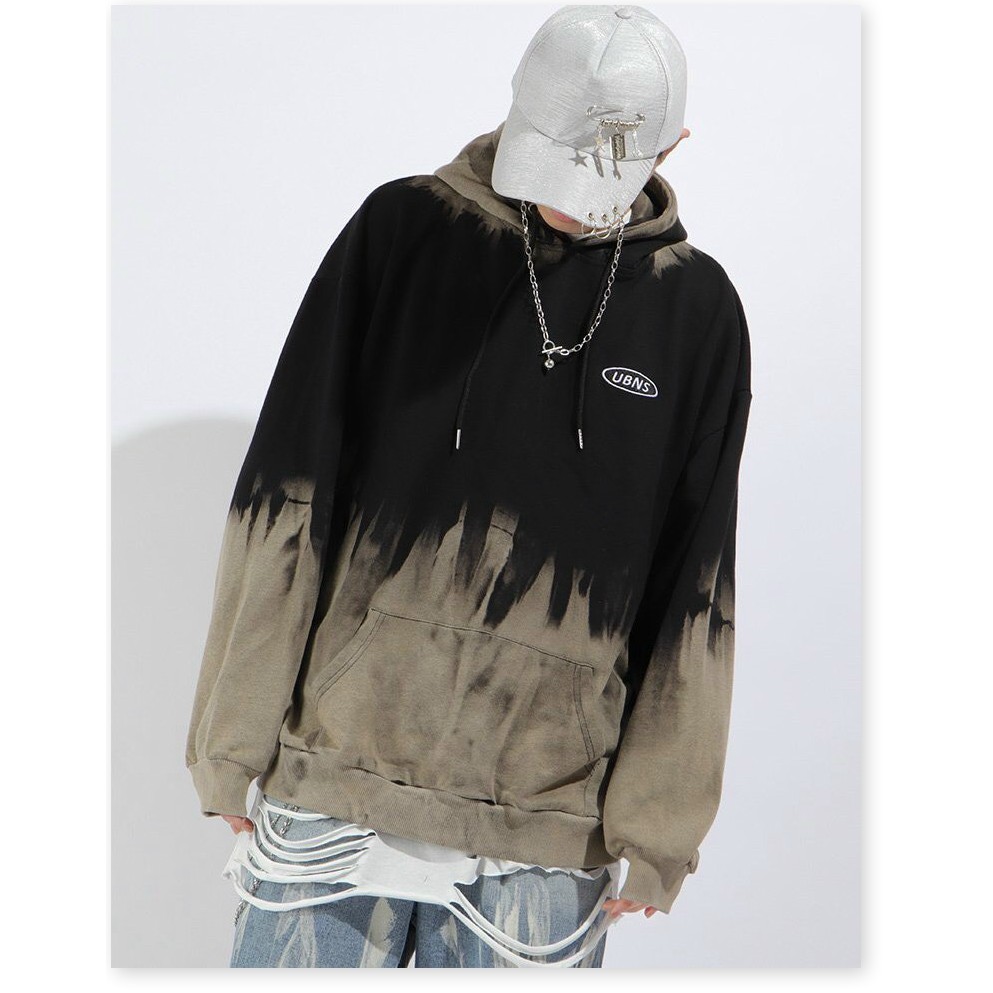 ÁO KHOÁC HOODIE NAM NỮ LOANG MÀU PHỐI ĐEN XÁM