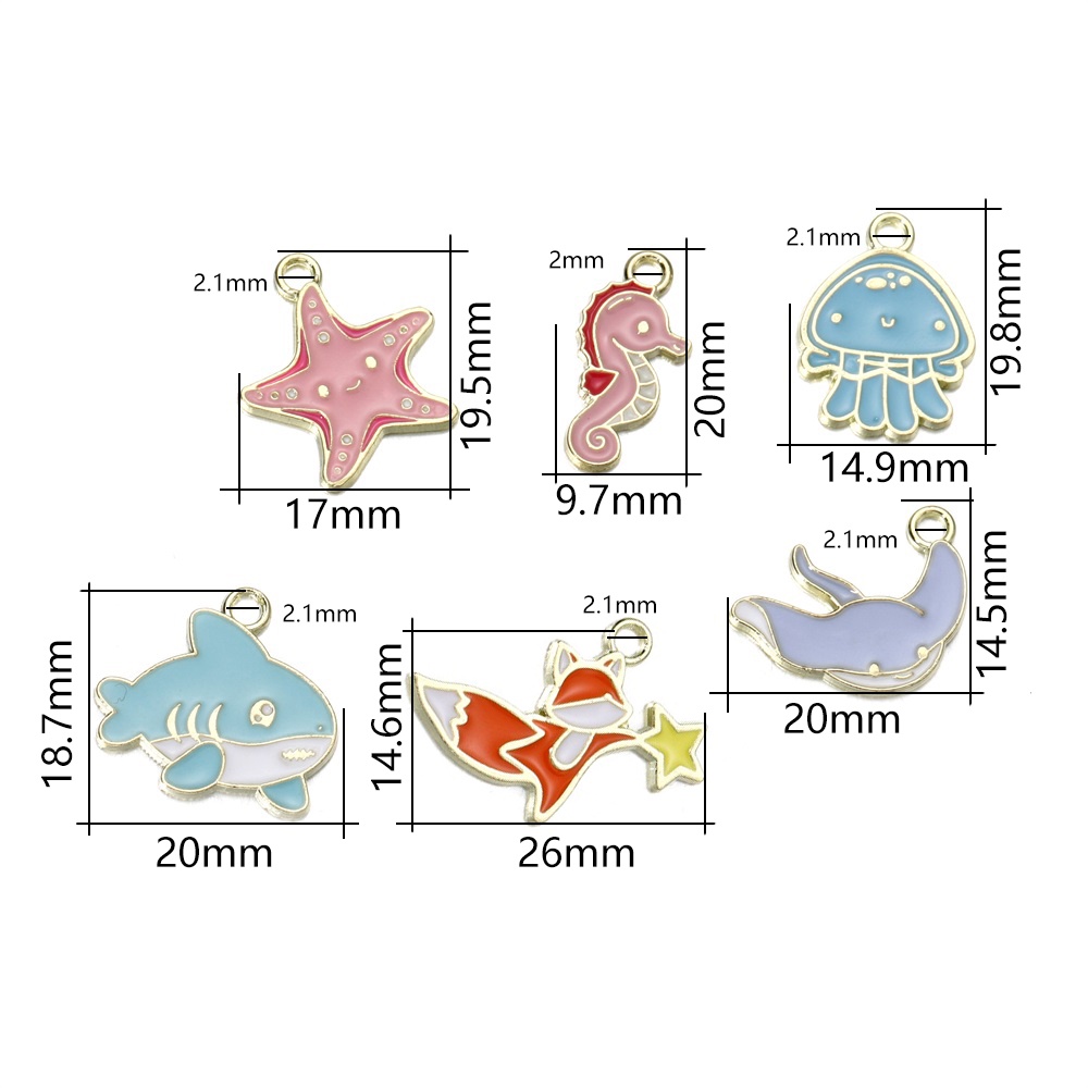 Phụ kiện làm khuyên tai/ vòng tay hình hoa sơn dầu diy nhiều màu sắc St.kunkka