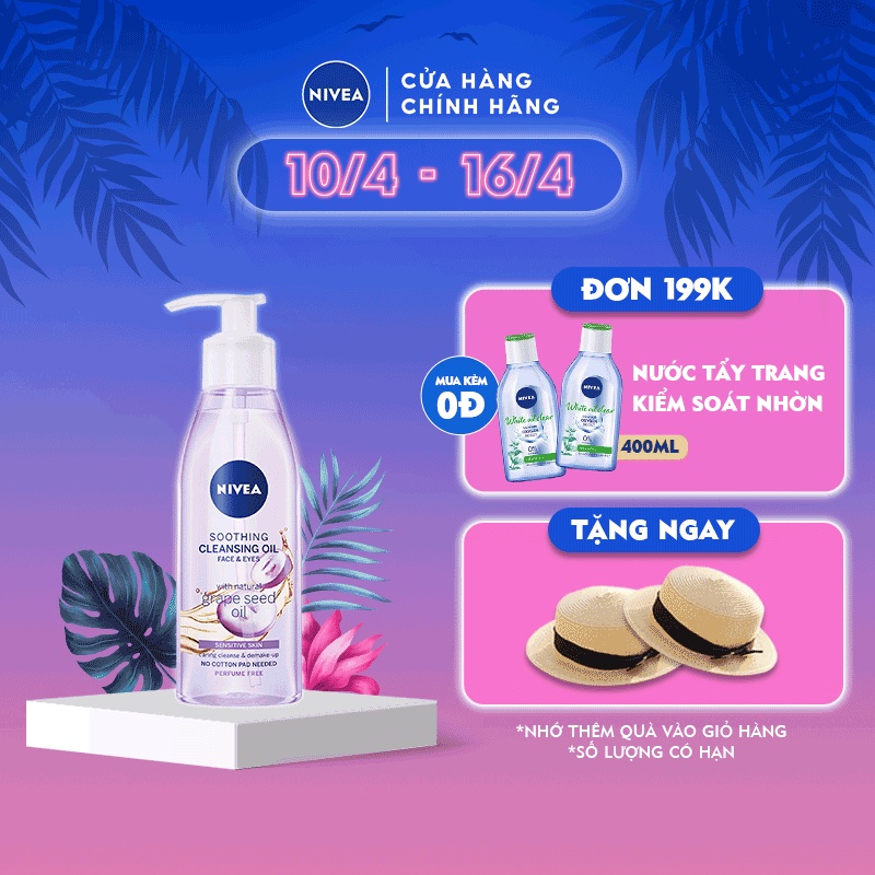 Dầu tẩy trang NIVEA hạt nho dịu nhẹ 150ml/chai