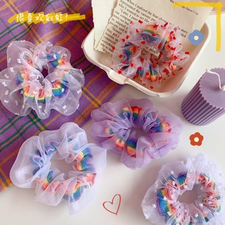Cột Tóc Vải Scrunchies ( Cầu Vòng )