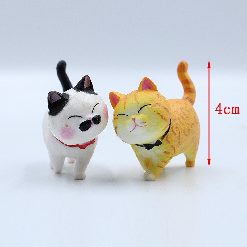 9 mô hình mèo thu nhỏ dùng trang trí tiểu cảnh đẹp mắt