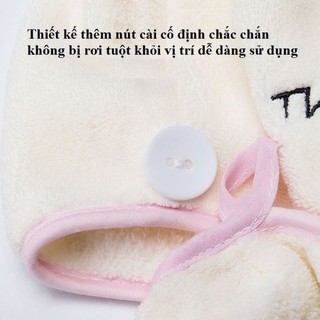 KHĂN QUẤN ĐẦU LÀM KHÔ TÓC (Loại 1 có túi Zip)