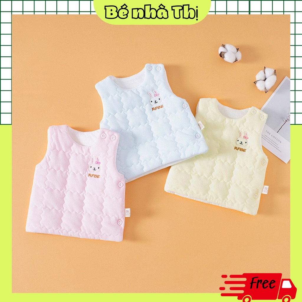 Áo ghi lê cho bé, áo gile cotton mềm mại ấm áp hàng Quảng Châu cao cấp