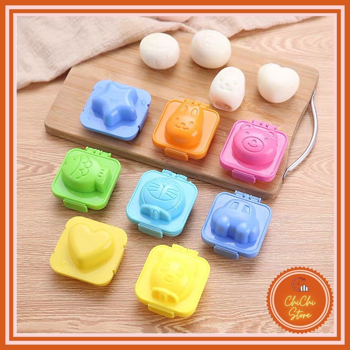 Set 6 khuôn bento tạo hình cơm, tạo hình trứng,làm bánh,làm thạch ngộ nghĩnh cho bé ăn dặm ngon miệng_CC