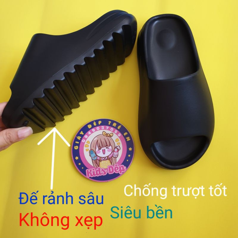 Dép bánh mỳ mẫu trơn đế cao răng cưa nhẹ, êm chân, chống trượt cho nữ