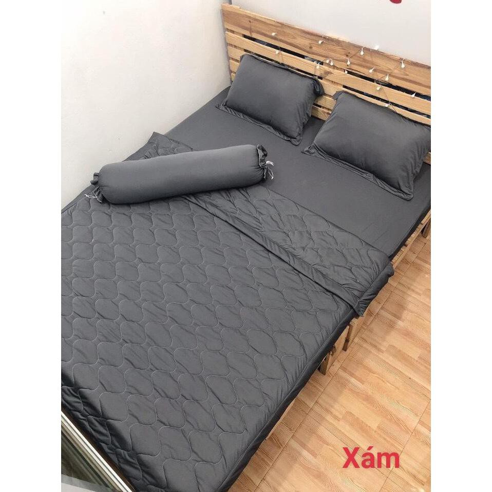 Bộ Drap Thun Màu Hàn Quốc Mát Lạnh