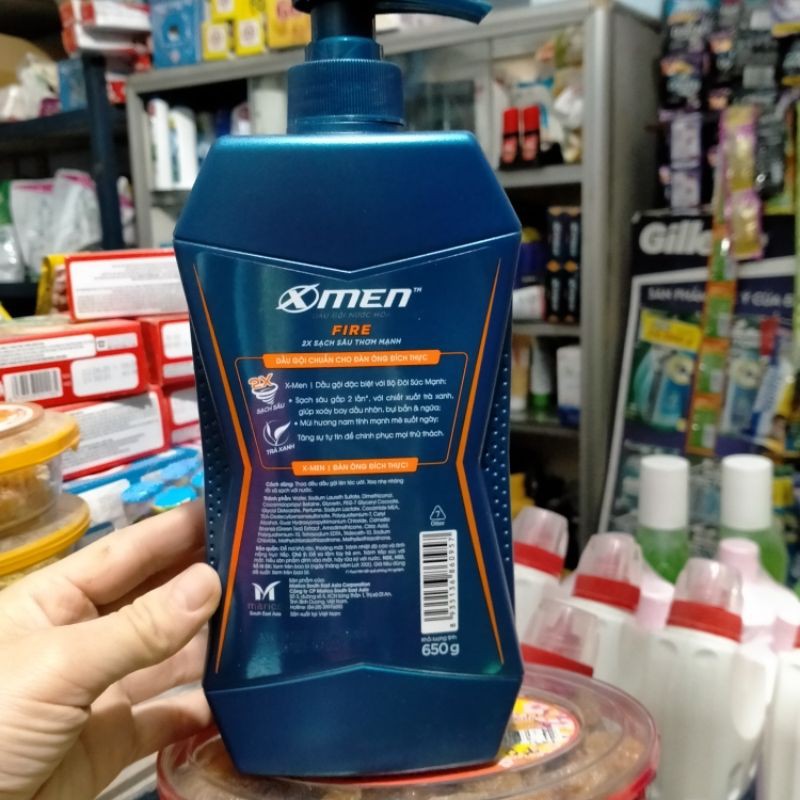 dầu gội đầu nước hoa xmen chai 650ml