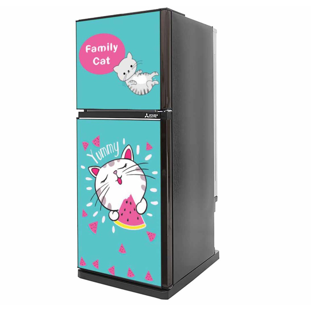 Decal dán trang trí tủ lạnh siêu cute (60 x 1m3)