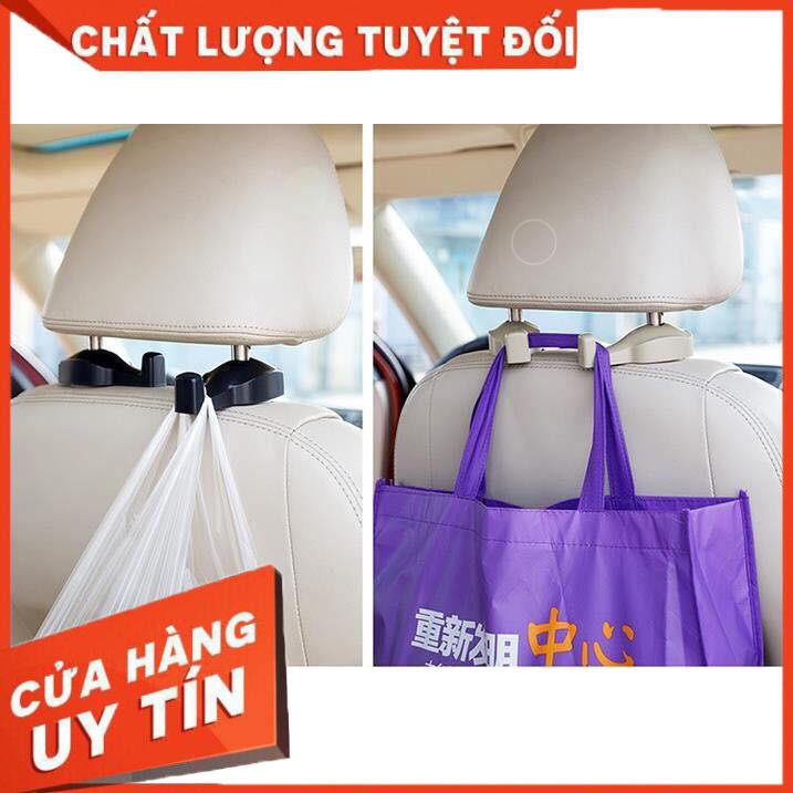 [XẢ KHO+FREE SHIP] 1 set gồ 2Móc cài sau oto treo đồ tiện lợi