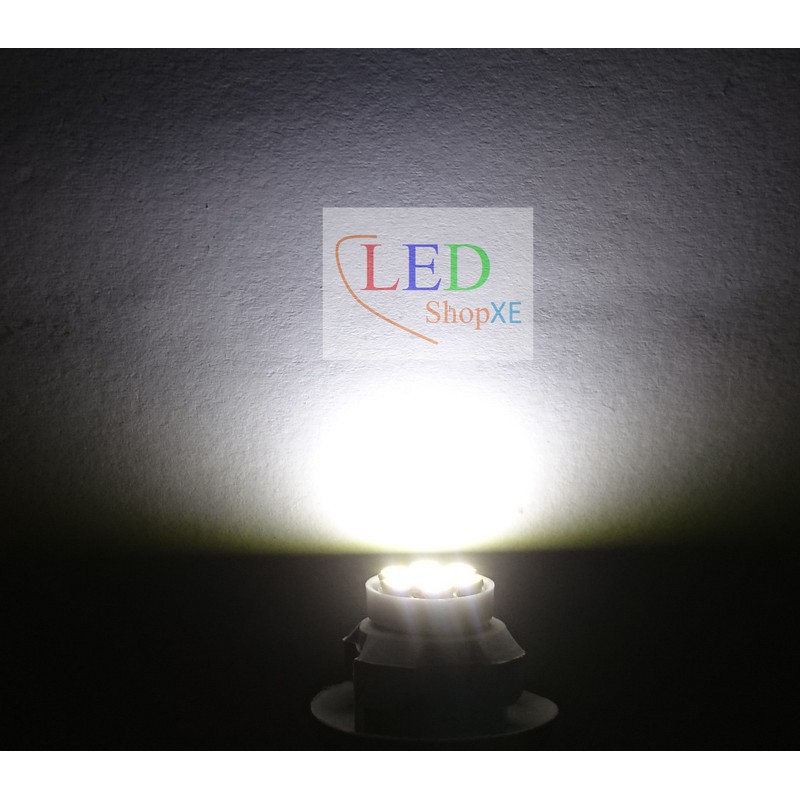 Bộ led demi xinhan chân T10 8SMD - Bộ 7 bóng 7 màu