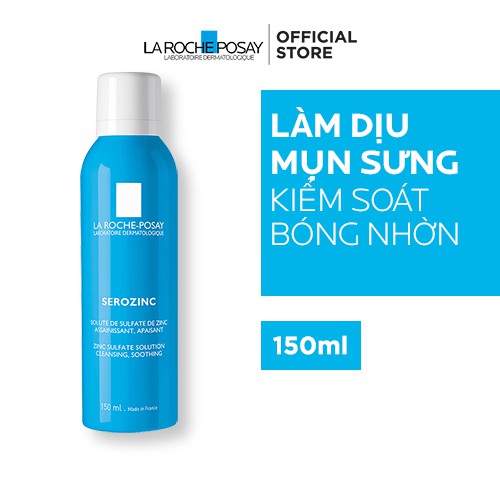 Nước khoáng giúp làm sạch và dịu da La RochePosay Serozinc 150ml